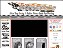 Tablet Screenshot of mccormackracing.com